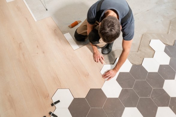 Flooring installation services in Davenport